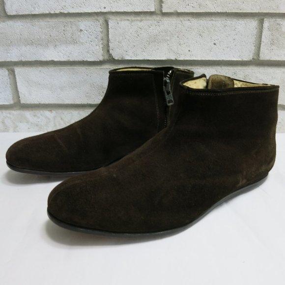 LeeKee Insulated Suede Leather Zippered Insulated Men\'s Footwear Shoes Boots 8 main image 7